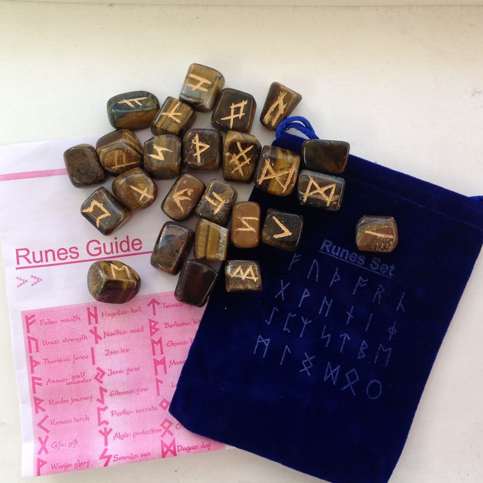 TIGER EYE RUNES SET TIGER EYE RUNES SET